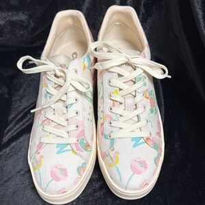 Coach Lowline Pastel Floral Sneakers -Size 10